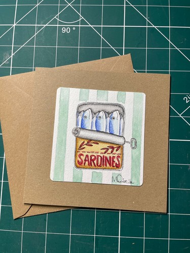 Original watercolour greeting - original,