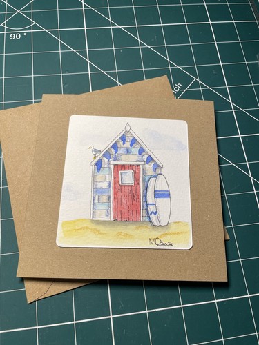Original watercolour greeting - watercolour,