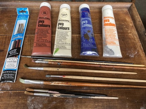 Vintage painting materials - painting,