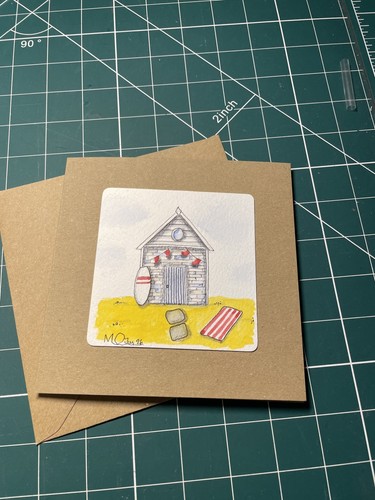 Original watercolour greeting - watercolour,