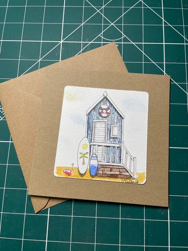 Original watercolour greeting - original,
