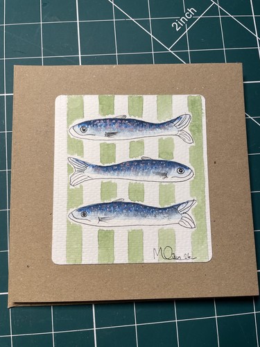 Original watercolour greeting - original,