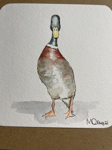 Original watercolour greeting - original,
