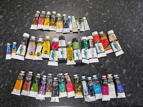 Bundle mixed oil paints - bundle,