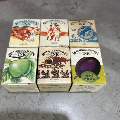 Windsor newton ink bottles - windsor, &