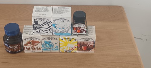 Windsor newton ink bottles - windsor, &